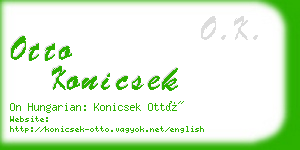 otto konicsek business card